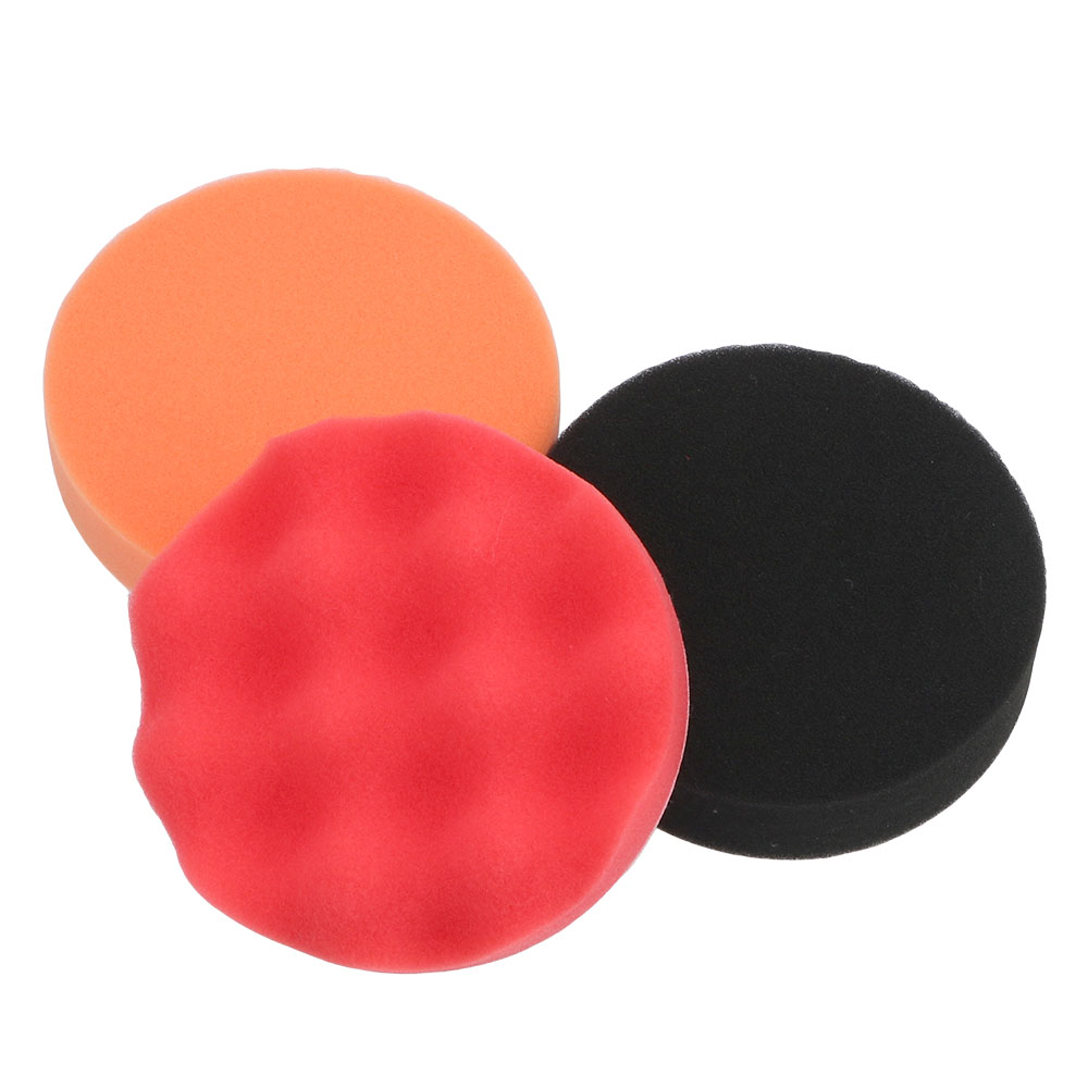Polish Pad Set Buffer - 12-teiliges Set Lackpflege-Polierer Zubehör: Polierschwämme, Polierpads,